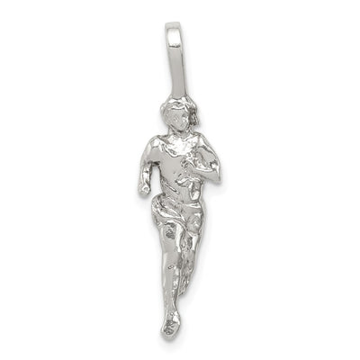 Sterling Silver Runner Pendant, 31 x 8mm