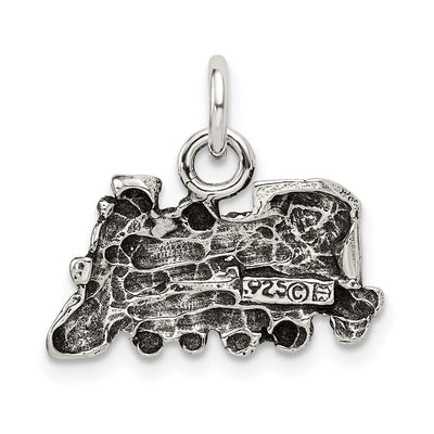 Sterling Silver Antiqued Train Charm