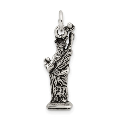 Sterling Silver Antiqued Statue of Liberty Charm