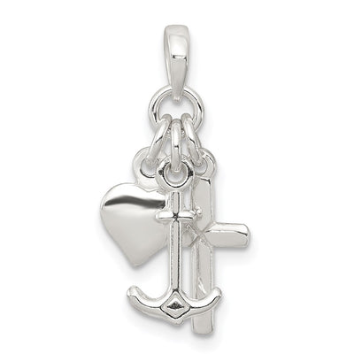 Sterling silver anchor pendant