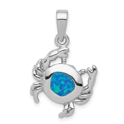 Sterling silver opal pendant
