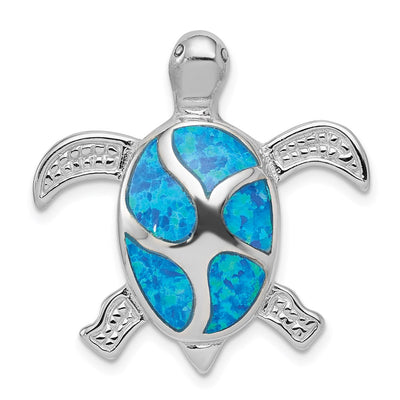 Sterling silver opal pendant