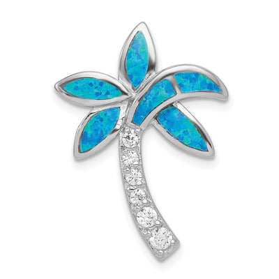 Sterling silver cubic zirconia tree pendants & charm
