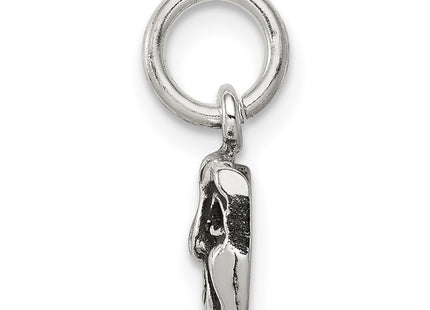 Sterling Silver Antiqued Comedy/Tragedy Face Charms (Style QC7730)