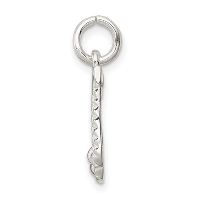 Sterling Silver Music Notes Charm, 17 x 8.5mm
