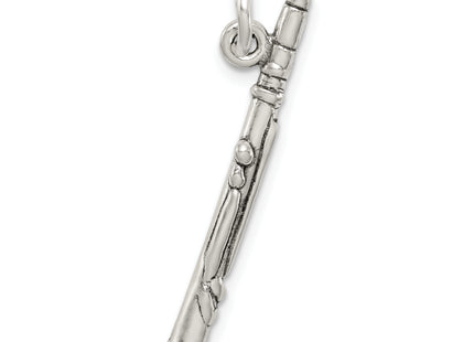 Sterling Silver Antiqued Clarinet Charm