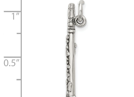 Sterling Silver Antiqued Clarinet Charm
