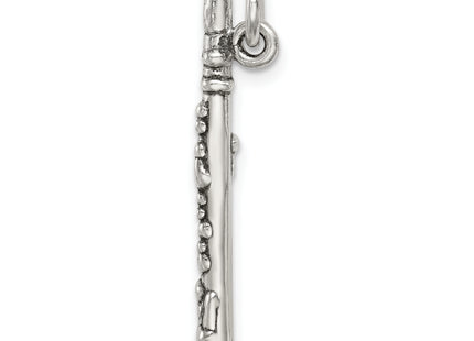 Sterling Silver Antiqued Clarinet Charm