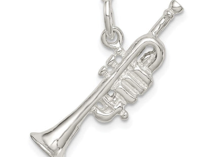 Sterling Silver Trumpet Charm (Style QC781)