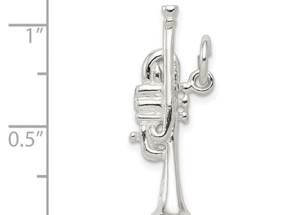 Sterling Silver Trumpet Charm (Style QC781)