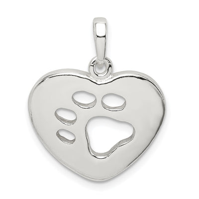 Sterling silver heart pendant