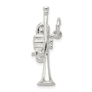 Sterling Silver Trumpet Charm (Style QC781)