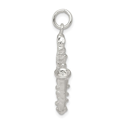 Sterling Silver Saxophone Charm, 33 x 17mm