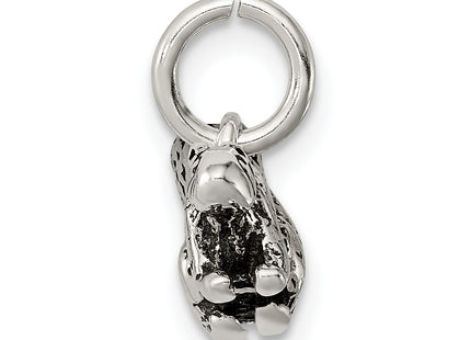 Sterling Silver Antiqued Squirrel Charm