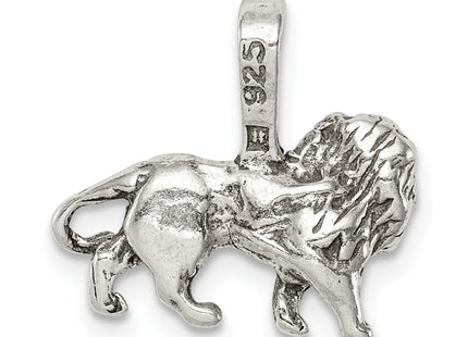 Sterling Silver Antiqued Lion Charm