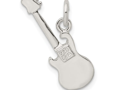 Sterling Silver Electric Guitar Charm (Style QC788)