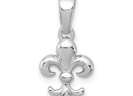 Sterling silver fleur de lis pendant