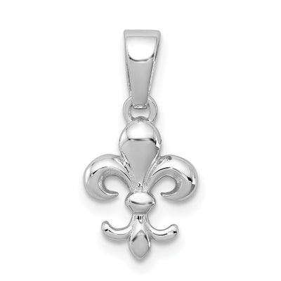 Sterling silver fleur de lis pendant
