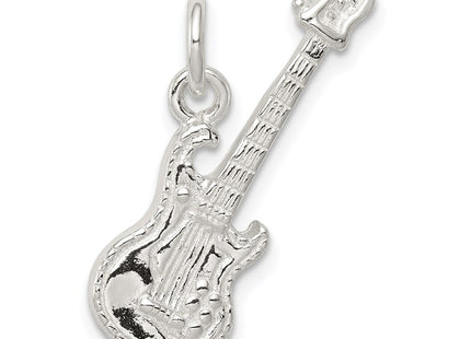 Sterling Silver Electric Guitar Charm (Style QC788)