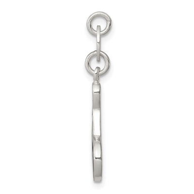 Sterling Silver Polished Enamel Bowling Charm