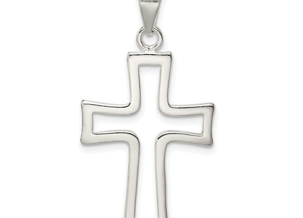 Sterling Silver Cross Charm (Style QC7923)