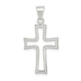 Sterling Silver Cross Charm (Style QC7923)