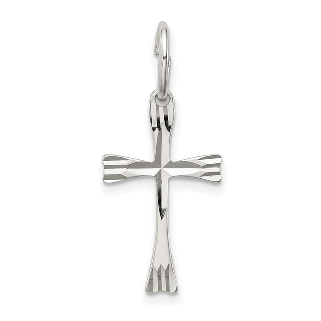 Sterling Silver Cross Pendant, 27 x 12mm