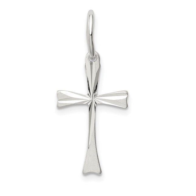 Sterling Silver Cross Pendant, 28 x 12mm