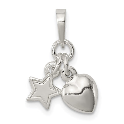 Sterling silver heart pendant