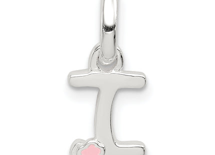 Sterling Silver Letter with Enamel Pendant