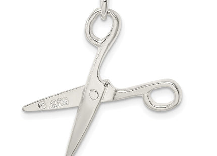 Sterling Silver Scissors Charm (Style QC808)