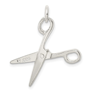 Sterling Silver Scissors Charm, 23 x 12mm