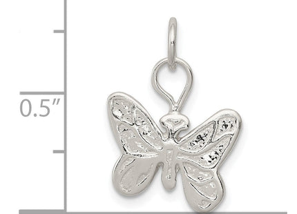 Sterling Silver Butterfly Charm (Style QC81)