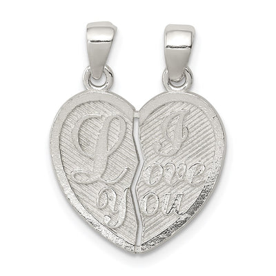 Sterling silver heart pendant