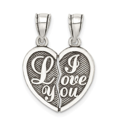 Sterling silver heart pendant