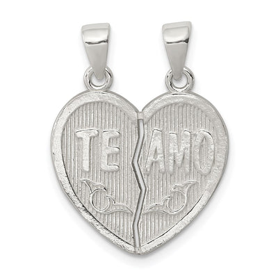 Sterling silver heart pendant