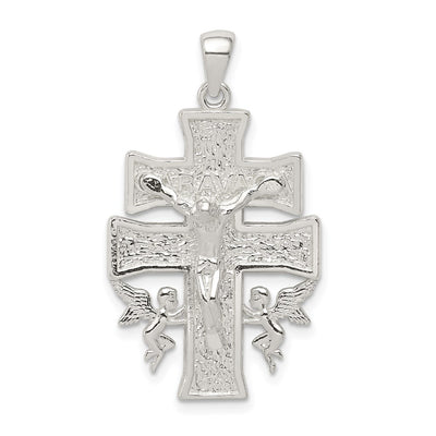 Sterling silver crucifix pendant