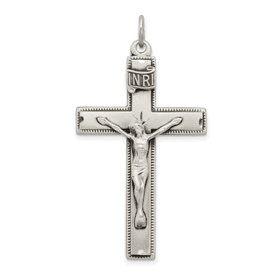 Sterling silver crucifix pendant