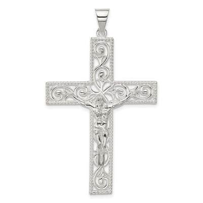 Sterling silver crucifix pendant