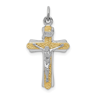 Sterling silver crucifix pendant