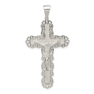 Sterling silver crucifix pendant