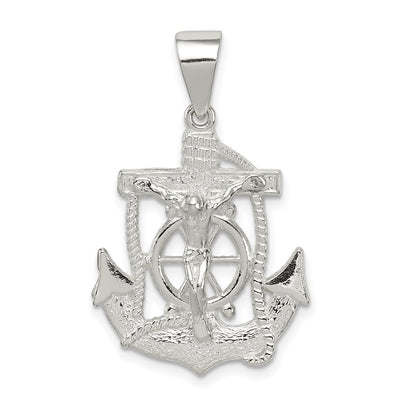 Sterling silver crucifix pendant
