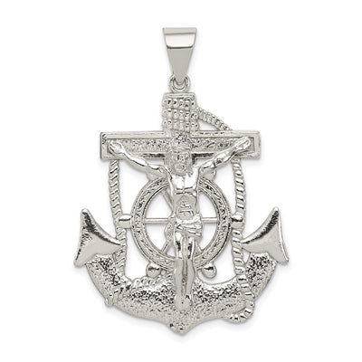 Sterling silver crucifix pendant