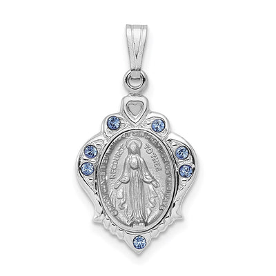 Sterling silver cubic zirconia pendant