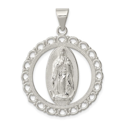 Sterling silver circle pendant