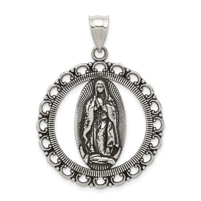 Sterling silver circle pendant