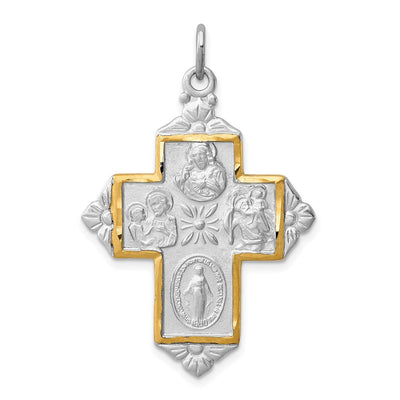 Sterling silver cross pendant