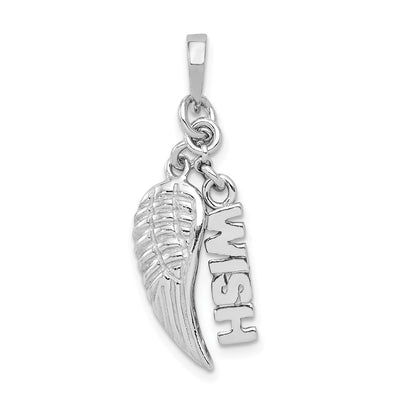 Sterling silver angel pendant