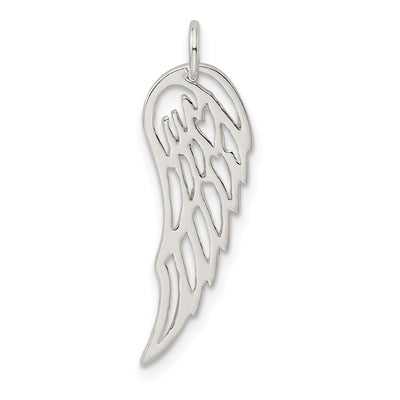 Sterling Silver Polished Angel Wing Charm