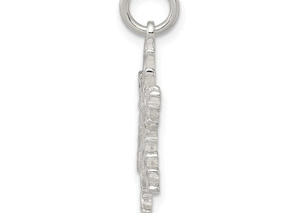 Sterling Silver Snowflake Pendant (Style QC844)